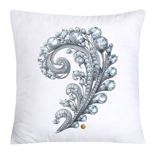 Dazzling Diamond Broach/Pin Pillow Covers 18x18-4253