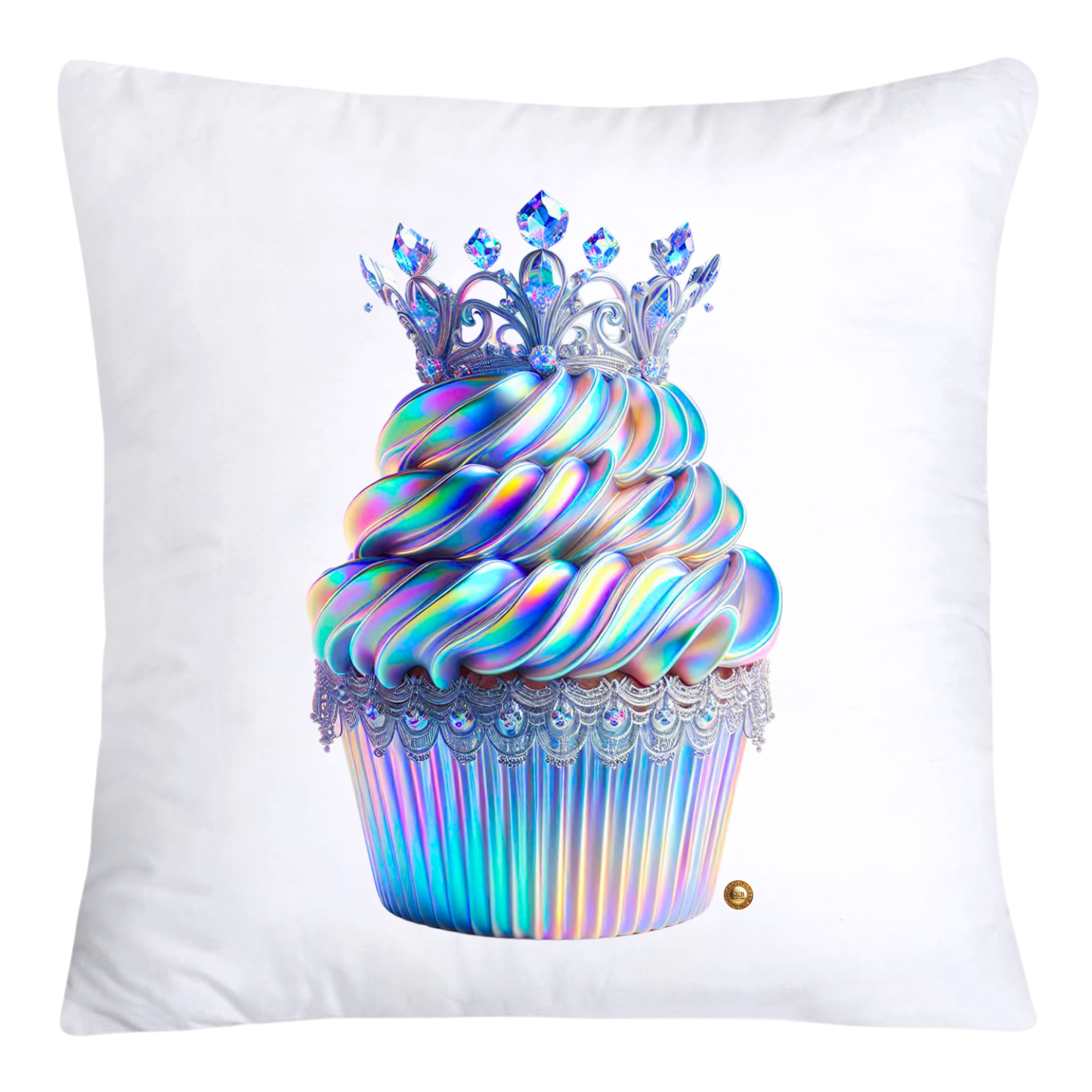 Iridescent Royal Cupcake Pillow Covers 18x18-4018