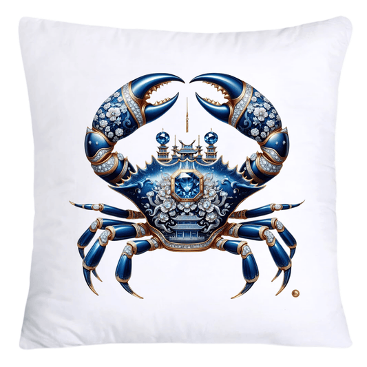 Blue Willow Stunning Crab Pillow Covers-5584