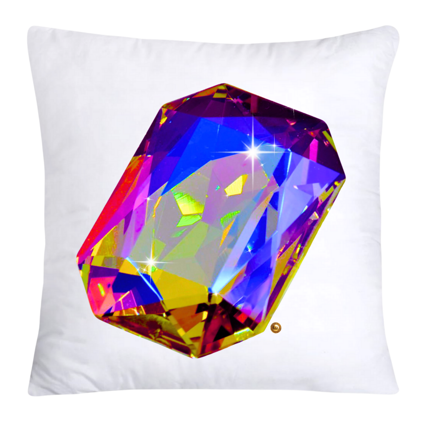 Sparkling Diamonds and Gemstone Pillow Covers 18x18-4229