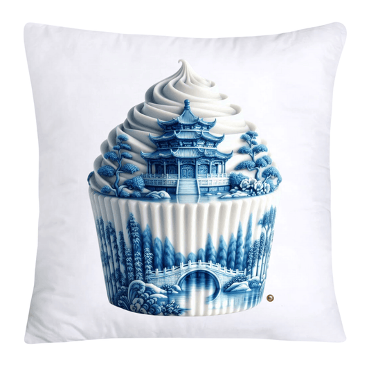 Blue Willow 18x18 Chinoiserie Cupcake Throw Pillow Covers-3771
