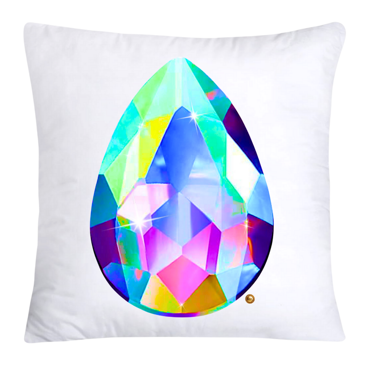 Sparkling Diamonds and Gemstone Pillow Covers 18x18-4733