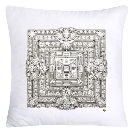 Dazzling Diamond Brooch/Pin Pillow Covers 18x18-5178