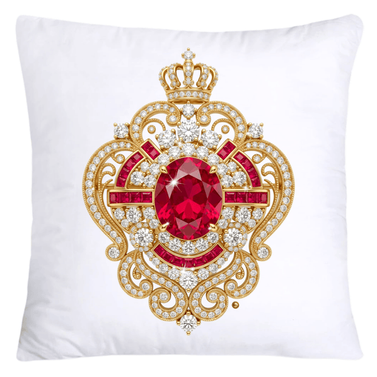 Dazzling Diamond Brooch/Pin Pillow Covers 18x18-5191