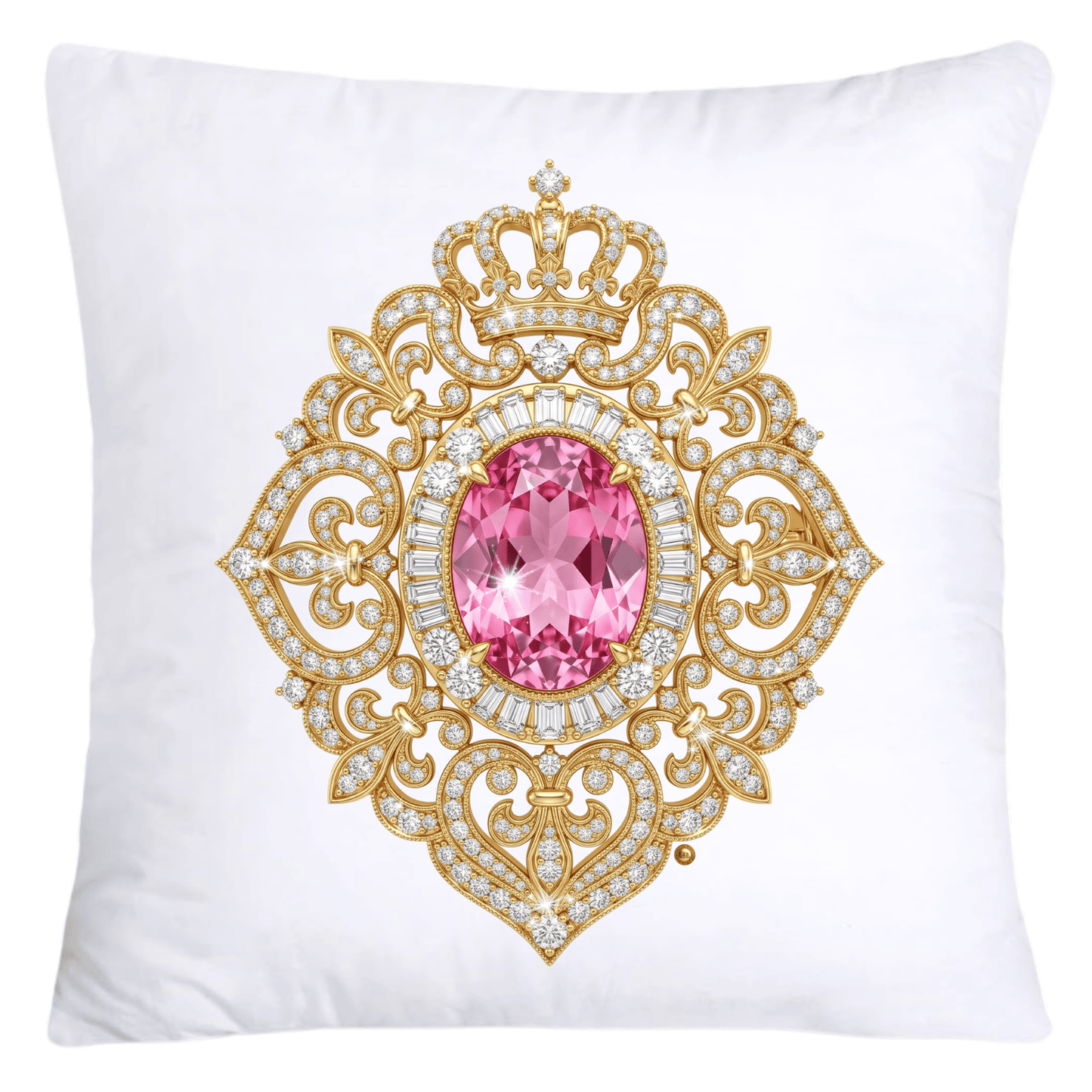 Dazzling Diamond Brooch/Pin Pillow Covers 18x18-5187
