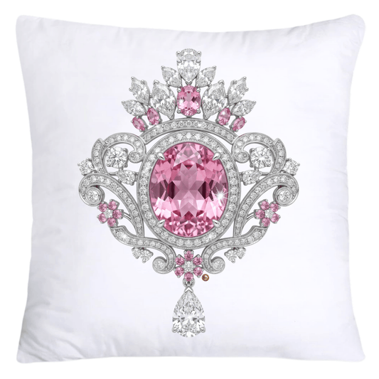 Dazzling Diamond Brooch/Pin Pillow Covers 18x18-5179
