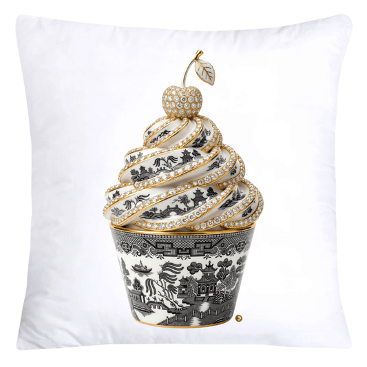 18x18 Black Willow Chinoiserie Cupcake Throw Pillow Covers-5715