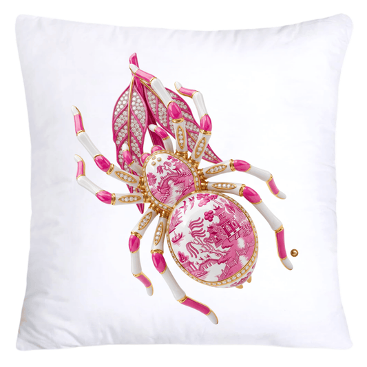Pink Willow Sparkling Spider 18x18 Pillow Covers-5615