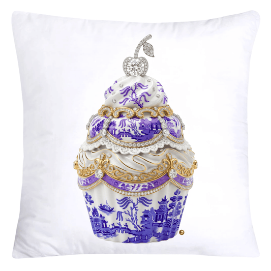Purple Willow Chinoiserie Cupcake Throw Pillow Covers-5814