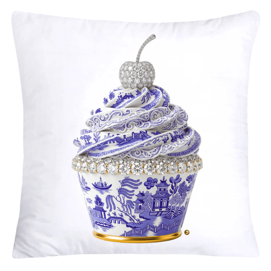 Purple Willow Chinoiserie Cupcake Throw Pillow Covers-5816
