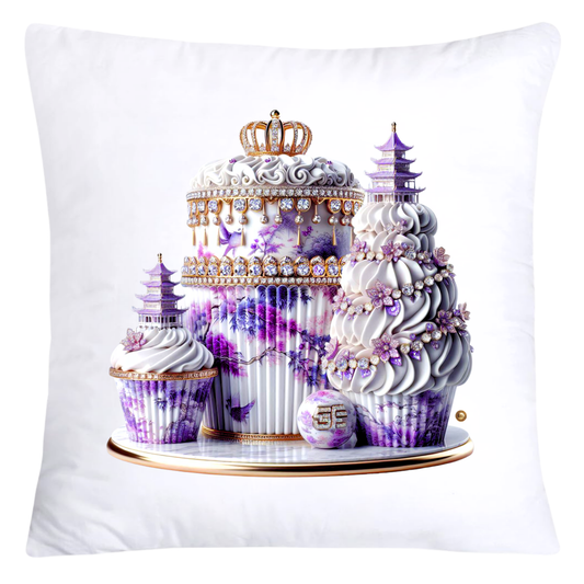 Purple Willow Chinoiserie Cupcake Throw Pillow Covers-5813