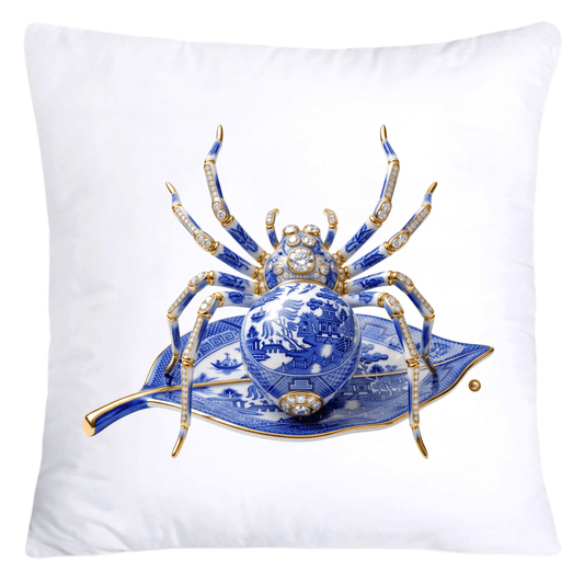 Blue Willow Sparkling Spider 18x18 Pillow Covers-5607