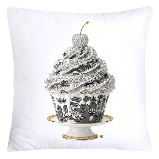 18x18 Black Willow Chinoiserie Cupcake Throw Pillow Covers-5708