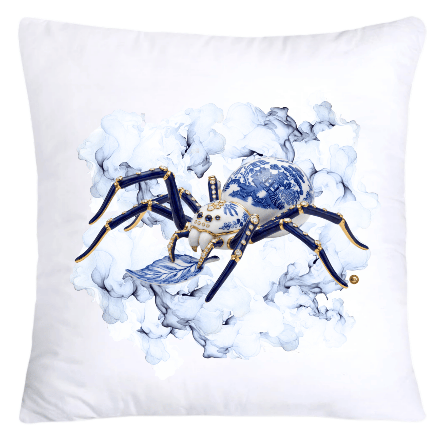 Blue Willow Sparkling Spider 18x18 Pillow Covers-5608