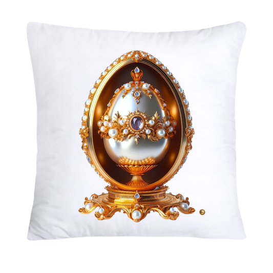 Stunning Gold and Pearls Inspired Faberge Egg Pillow Covers-4799