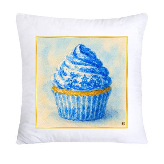 Blue Willow 18x18 Chinoiserie Cupcake Throw Pillow Covers-4942