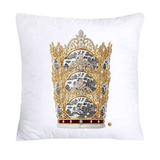 Black Willow Royal King/Queen Crown Pillow Covers-4500