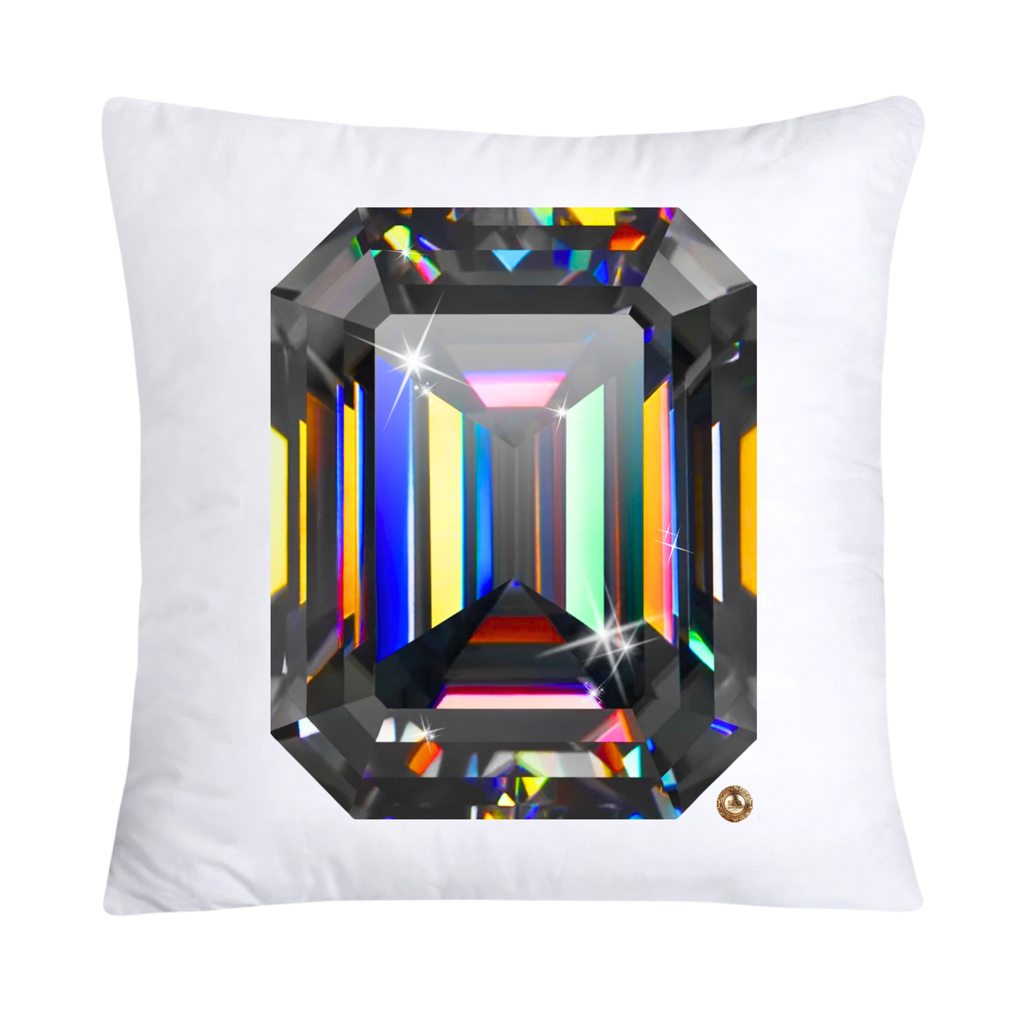 Sparkling Diamonds and Gemstone Pillow Covers 18x18-2659