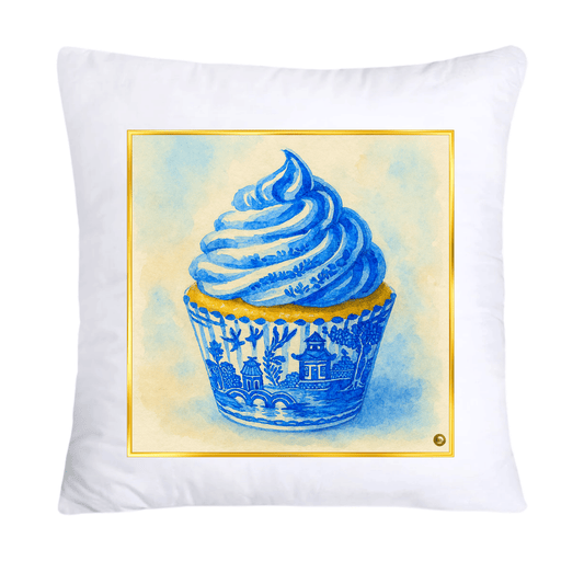 Blue Willow 18x18 Chinoiserie Cupcake Throw Pillow Covers-4978