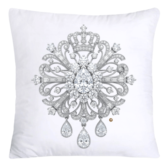 Dazzling Diamond Brooch/Pin Pillow Covers 18x18-5194
