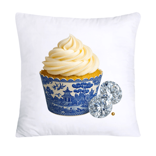 Blue Willow 18x18 Chinoiserie Cupcake Throw Pillow Covers-4515