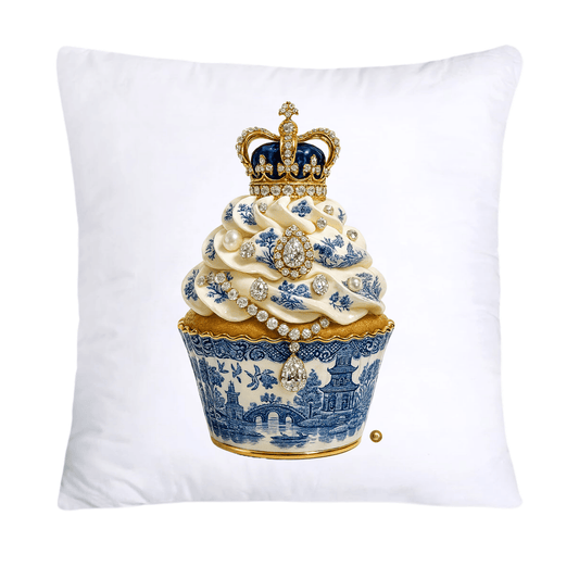 Blue Willow 18x18 Chinoiserie Cupcake Throw Pillow Covers-4526