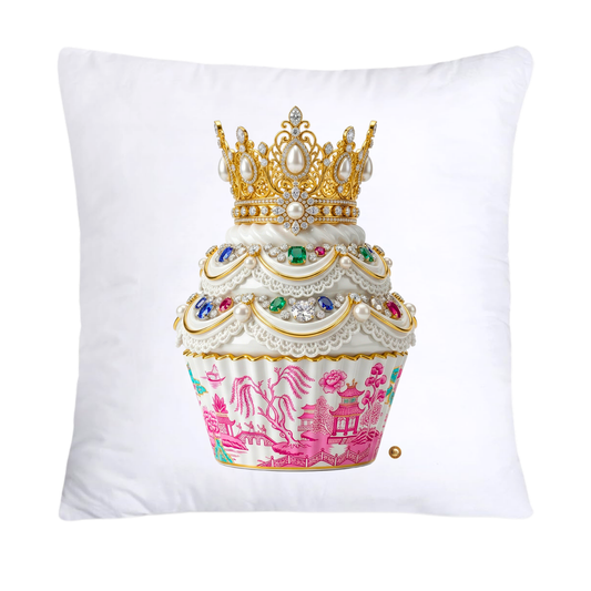 Pink Willow 18x18 Chinoiserie Cupcake Pillow Covers-4761