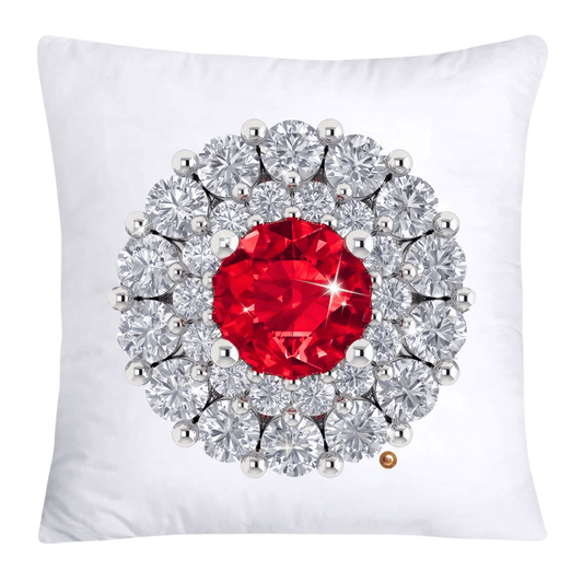Dazzling Diamond Brooch/Pin Pillow Covers 18x18-4858