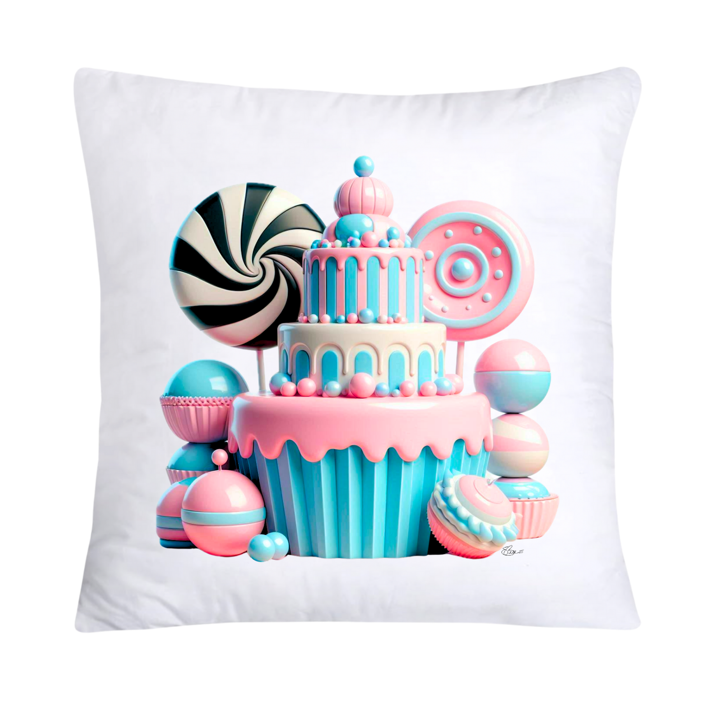 Pastel Cupcake and Candy Pillow Covers-1434