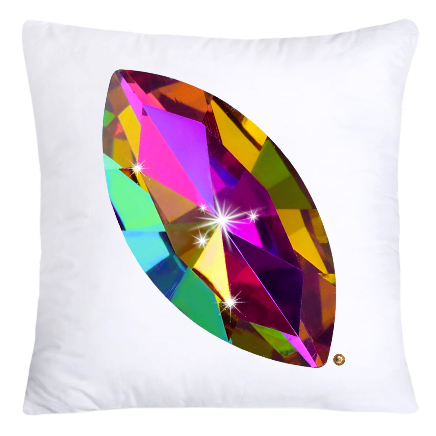 Sparkling Diamonds and Gemstone Pillow Covers 18x18-4698