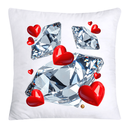 Sparkling Diamonds and Hearts Pillow Covers-4262