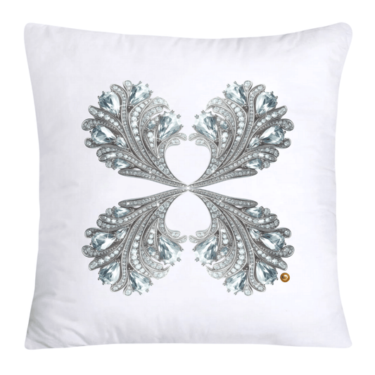 Dazzling Diamond Broach/Pin Pillow Covers 18x18-4251