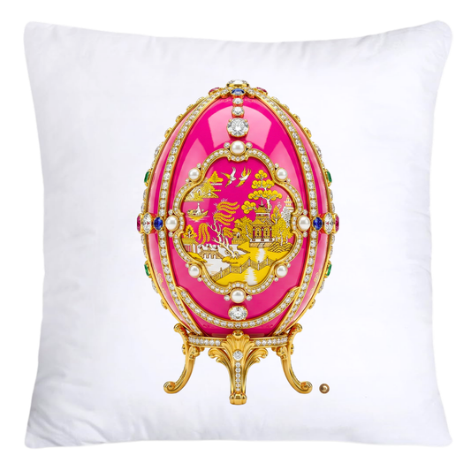 Pink Willow 18x18 Chinoiserie Egg Pillow Covers-4552