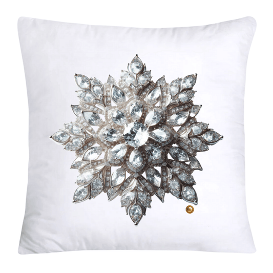 Dazzling Diamond Broach/Pin Pillow Covers 18x18-4254