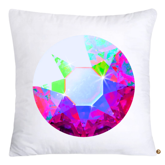 Sparkling Diamonds and Gemstone Pillow Covers 18x18-4724