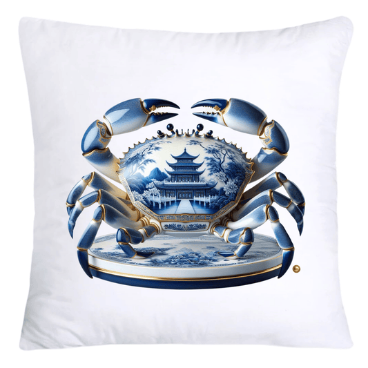 Blue Willow Stunning Crab Pillow Covers-5591