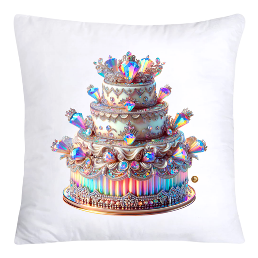 Iridescent Royal Cupcake Pillow Covers 18x18-4025