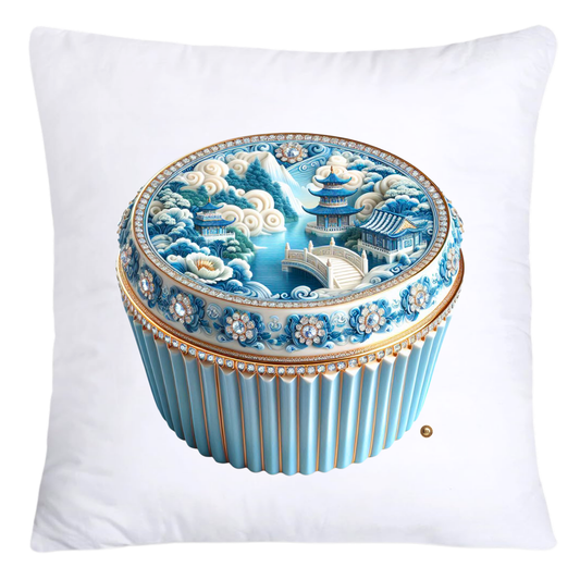 Blue Willow 18x18 Chinoiserie Cupcake Throw Pillow Covers-4944