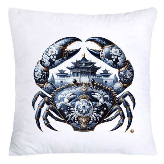 Blue Willow Stunning Crab Pillow Covers-5590