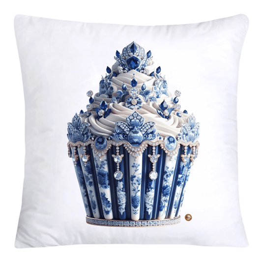 Blue Willow Chinoiserie 18x18 Cupcake Throw Pillow Covers-4126