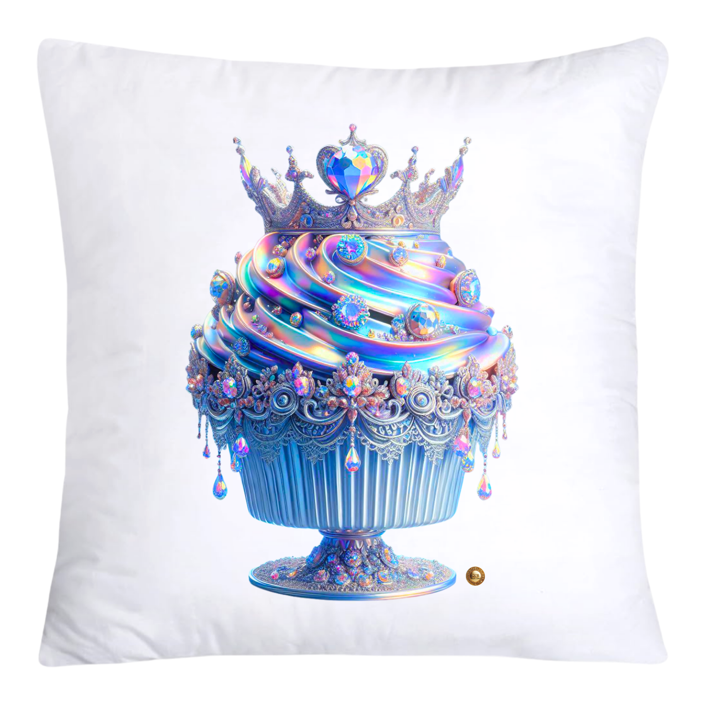 Iridescent Royal Cupcake Pillow Covers 18x18-4060