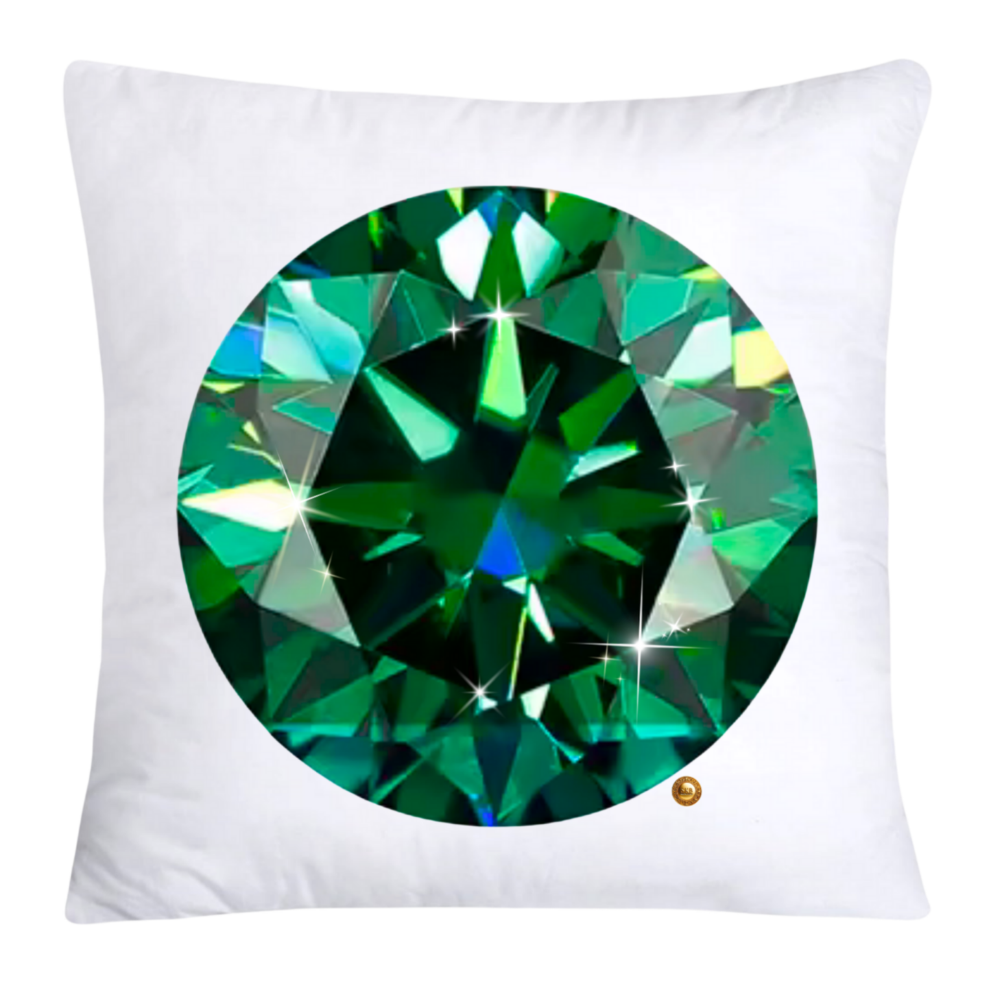 Sparkling Diamonds and Gemstone Pillow Covers 18x18-4735