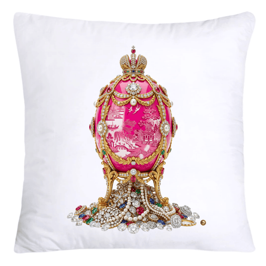 Pink Willow 18x18 Chinoiserie Egg Pillow Covers-4556