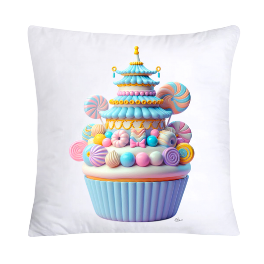 18x18 Pastel Cupcakes Donuts and Candy Pillow Covers-1463