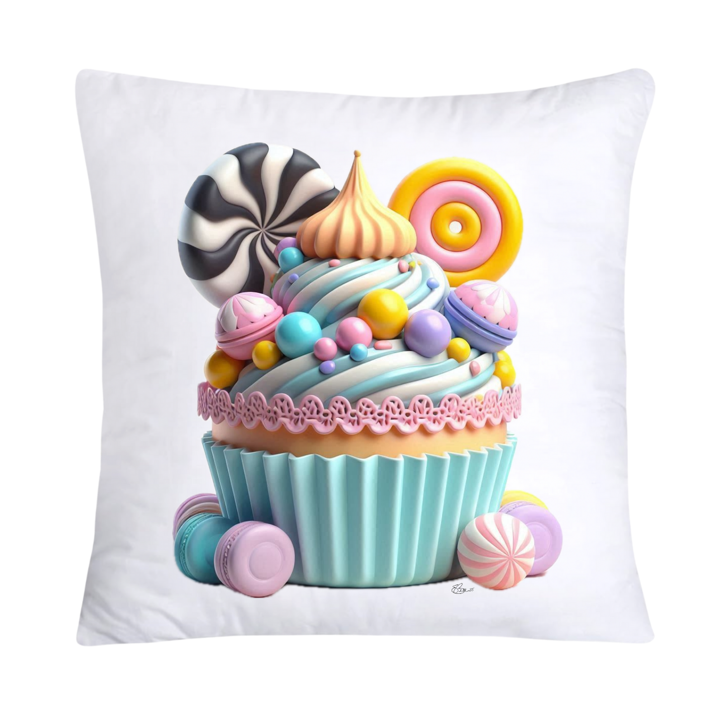 Pastel Cupcake and Candy Pillow Covers-1444