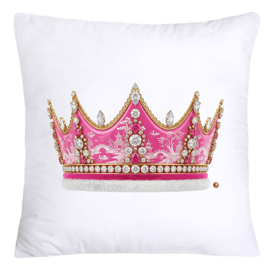 Pink Willow Royal King/Queen Crown Pillow Covers-4379