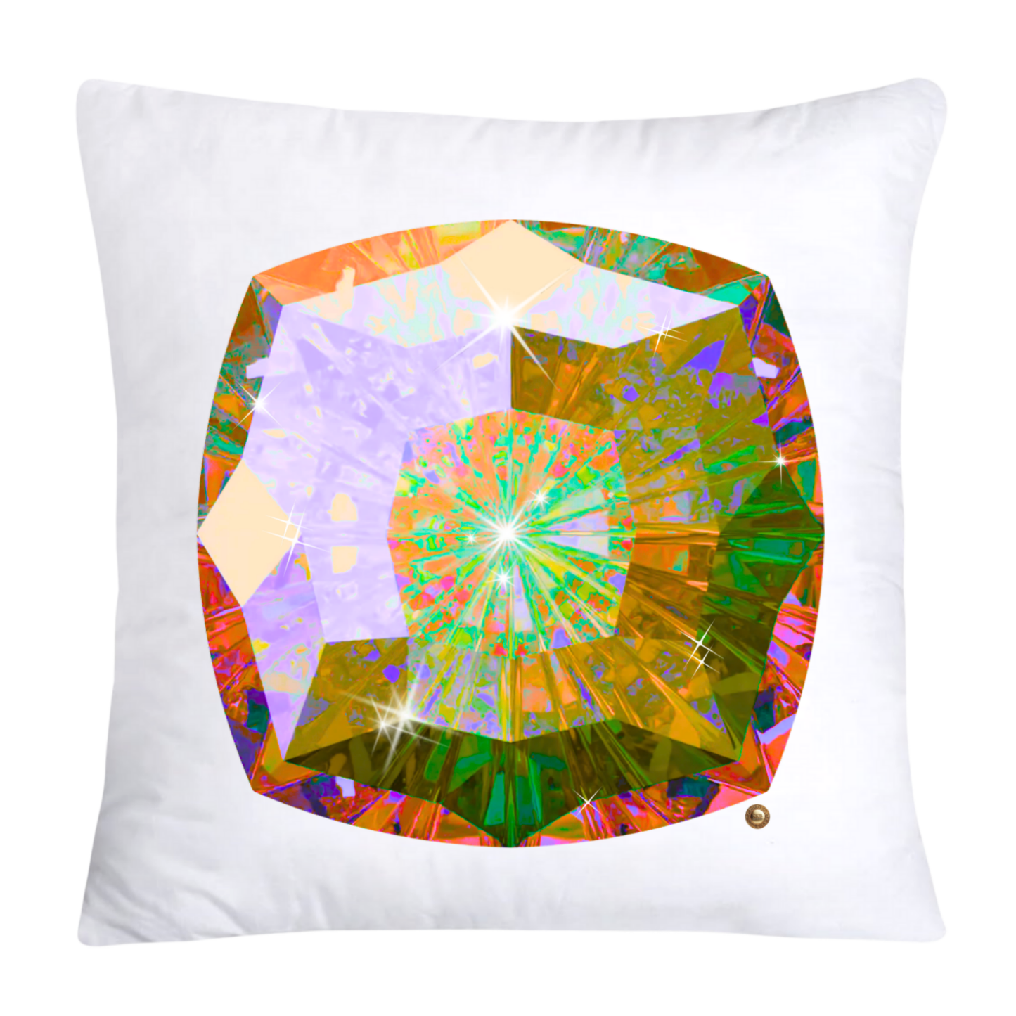Sparkling Diamonds and Gemstone Pillow Covers-3634