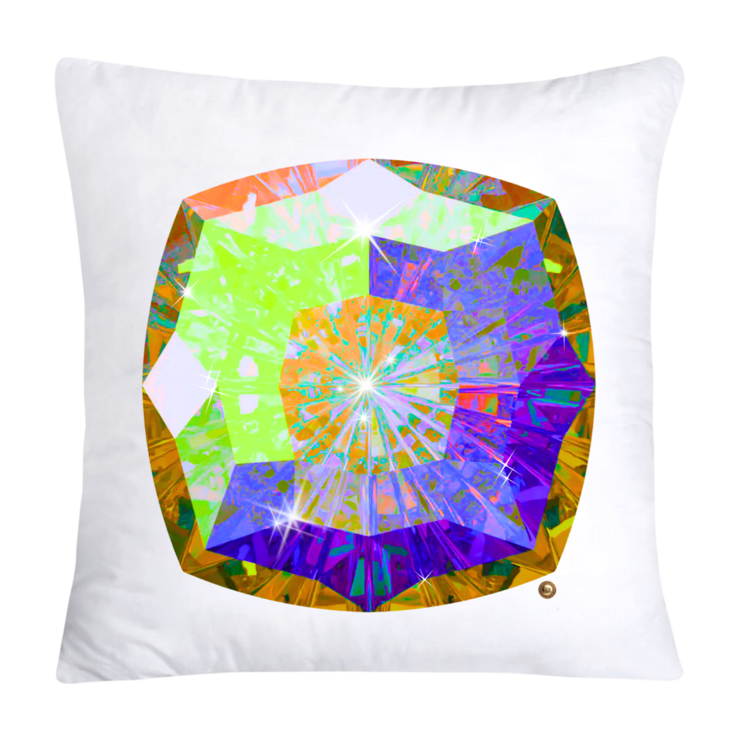 Sparkling Diamonds and Gemstone Pillow Covers-3651