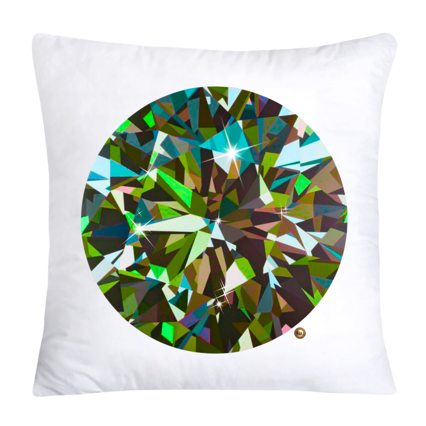 Sparkling Diamonds and Gemstone Pillow Covers-3577