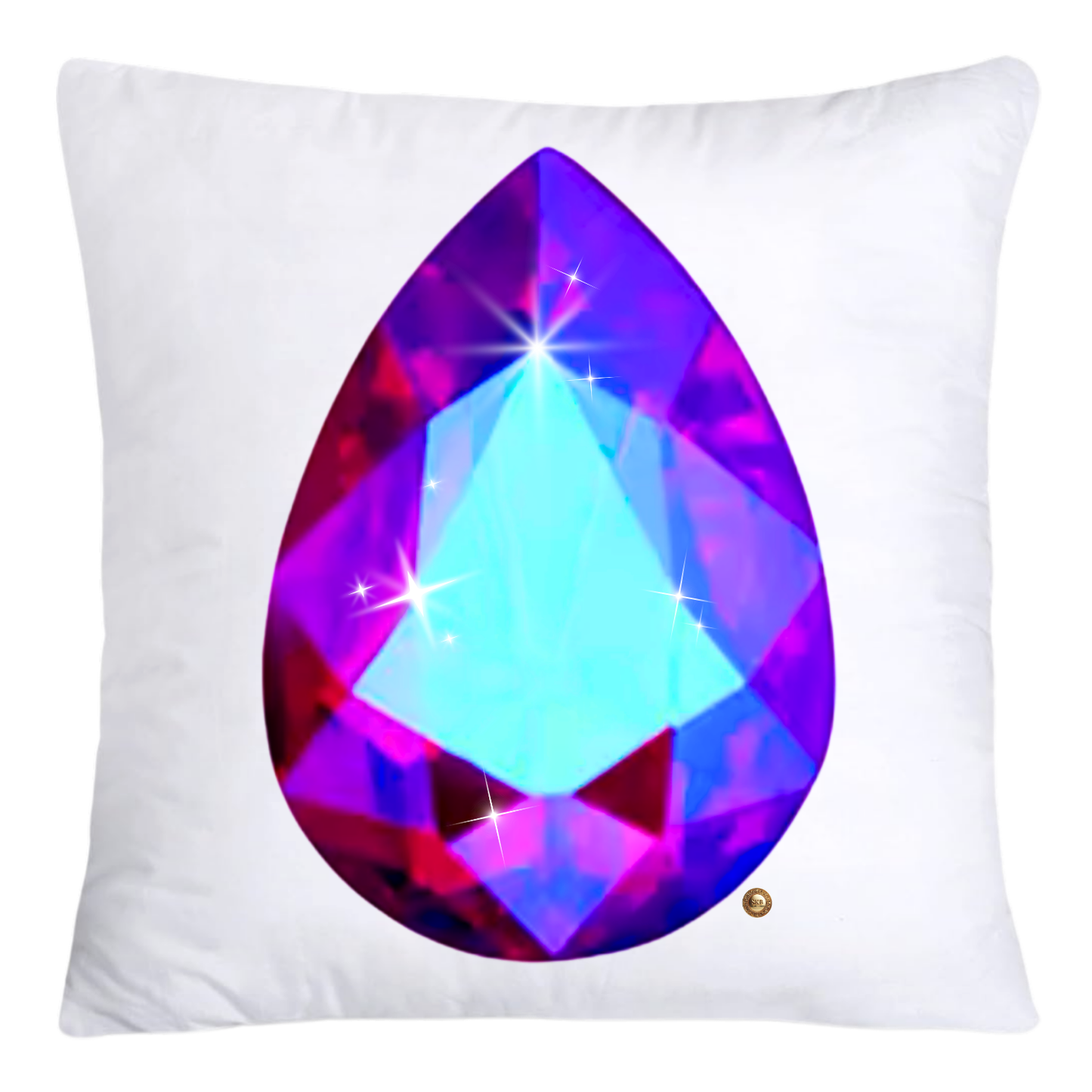 Sparkling Diamonds and Gemstone Pillow Covers 18x18-4717
